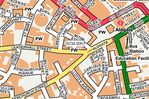 EC3A 3DH map - OS OpenMap – Local (Ordnance Survey) EC3A 3DH map - OS OpenMap – Local (Ordnance Survey)