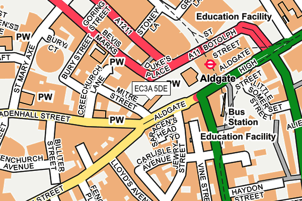 EC3A 5DE map - OS OpenMap – Local (Ordnance Survey) EC3A 5DE map - OS OpenMap – Local (Ordnance Survey)