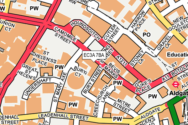 EC3A 7BA map - OS OpenMap – Local (Ordnance Survey) EC3A 7BA map - OS OpenMap – Local (Ordnance Survey)