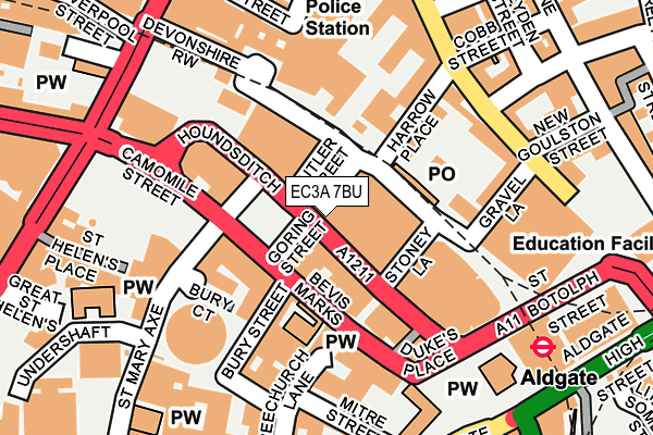 EC3A 7BU map - OS OpenMap – Local (Ordnance Survey) EC3A 7BU map - OS OpenMap – Local (Ordnance Survey)