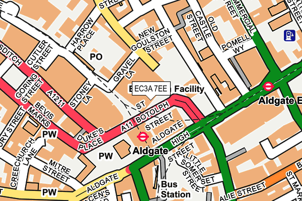 EC3A 7EE map - OS OpenMap – Local (Ordnance Survey) EC3A 7EE map - OS OpenMap – Local (Ordnance Survey)