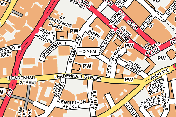 EC3A 8AL map - OS OpenMap – Local (Ordnance Survey) EC3A 8AL map - OS OpenMap – Local (Ordnance Survey)