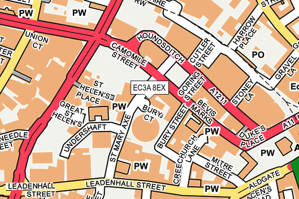 EC3A 8EX map - OS OpenMap – Local (Ordnance Survey) EC3A 8EX map - OS OpenMap – Local (Ordnance Survey)