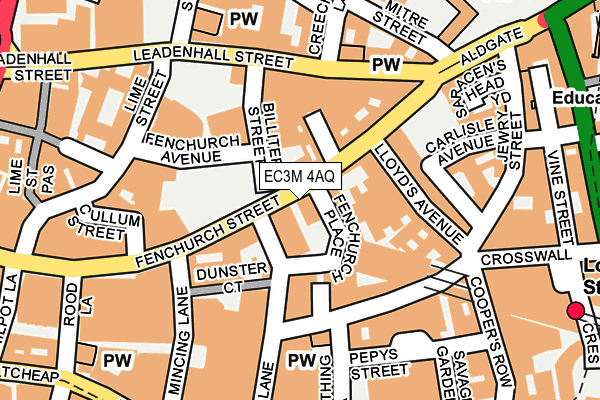 EC3M 4AQ map - OS OpenMap – Local (Ordnance Survey) EC3M 4AQ map - OS OpenMap – Local (Ordnance Survey)