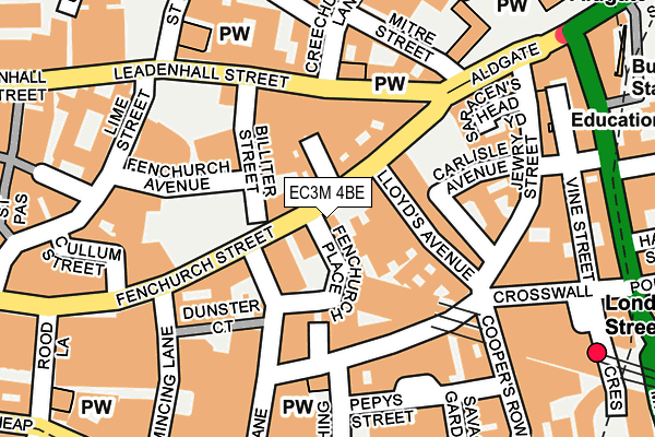 EC3M 4BE map - OS OpenMap – Local (Ordnance Survey) EC3M 4BE map - OS OpenMap – Local (Ordnance Survey)