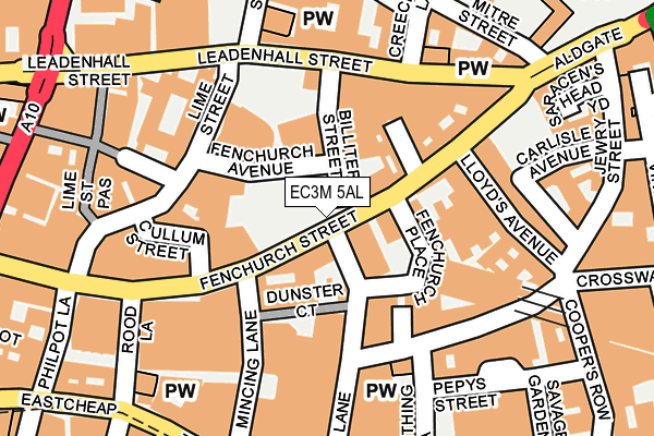 EC3M 5AL map - OS OpenMap – Local (Ordnance Survey) EC3M 5AL map - OS OpenMap – Local (Ordnance Survey)