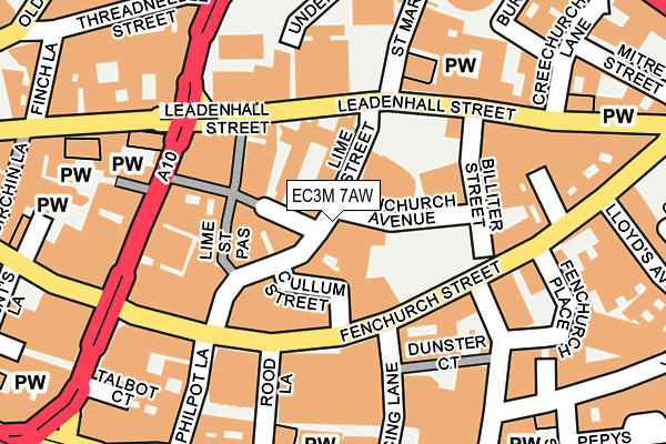 EC3M 7AW map - OS OpenMap – Local (Ordnance Survey) EC3M 7AW map - OS OpenMap – Local (Ordnance Survey)