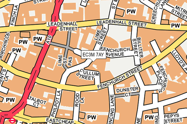 EC3M 7AY map - OS OpenMap – Local (Ordnance Survey) EC3M 7AY map - OS OpenMap – Local (Ordnance Survey)