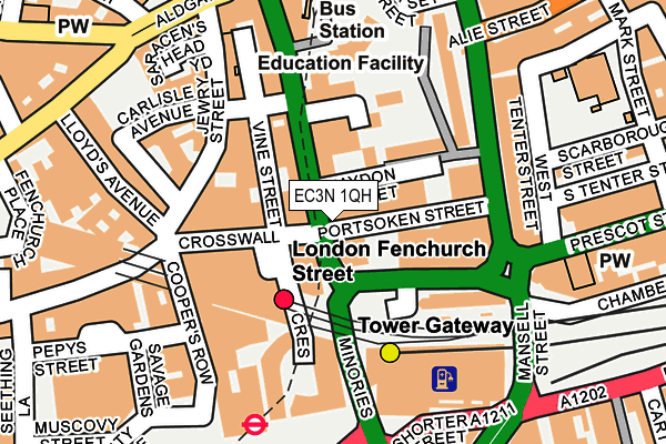 EC3N 1QH map - OS OpenMap – Local (Ordnance Survey)