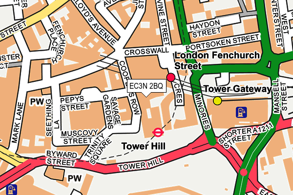 EC3N 2BQ map - OS OpenMap – Local (Ordnance Survey)