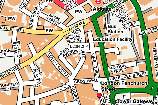 EC3N 2HP map - OS OpenMap – Local (Ordnance Survey) EC3N 2HP map - OS OpenMap – Local (Ordnance Survey)
