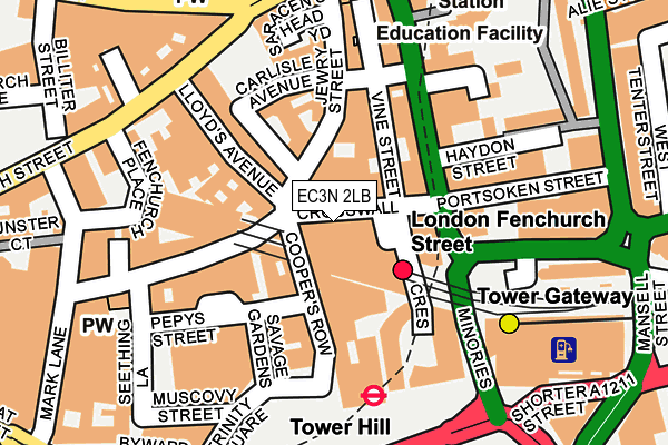 EC3N 2LB map - OS OpenMap – Local (Ordnance Survey) EC3N 2LB map - OS OpenMap – Local (Ordnance Survey)