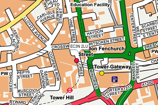 EC3N 2LU map - OS OpenMap – Local (Ordnance Survey) EC3N 2LU map - OS OpenMap – Local (Ordnance Survey)