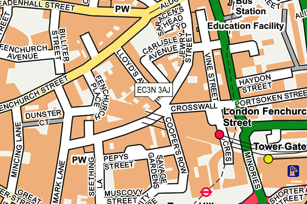 EC3N 3AJ map - OS OpenMap – Local (Ordnance Survey) EC3N 3AJ map - OS OpenMap – Local (Ordnance Survey)