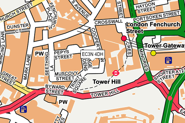 EC3N 4DH map - OS OpenMap – Local (Ordnance Survey)