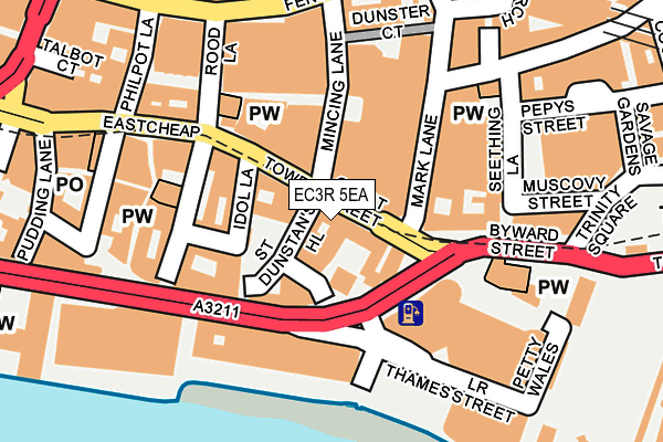 EC3R 5EA map - OS OpenMap – Local (Ordnance Survey) EC3R 5EA map - OS OpenMap – Local (Ordnance Survey)