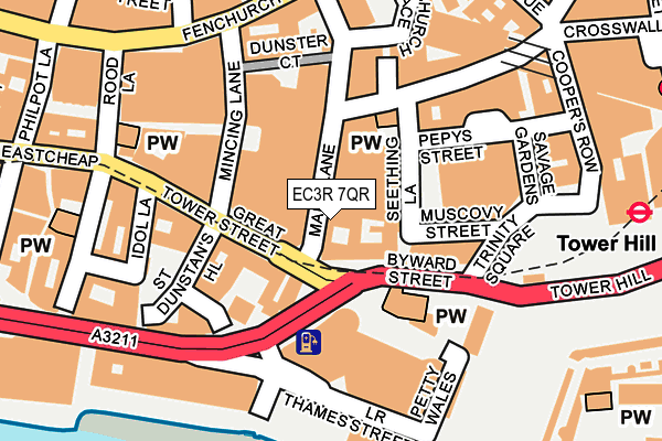 EC3R 7QR map - OS OpenMap – Local (Ordnance Survey) EC3R 7QR map - OS OpenMap – Local (Ordnance Survey)