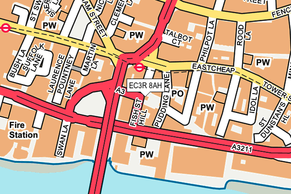 EC3R 8AH map - OS OpenMap – Local (Ordnance Survey) EC3R 8AH map - OS OpenMap – Local (Ordnance Survey)