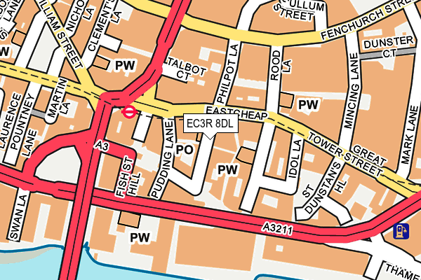 EC3R 8DL map - OS OpenMap – Local (Ordnance Survey) EC3R 8DL map - OS OpenMap – Local (Ordnance Survey)