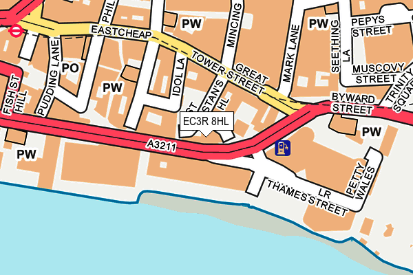 EC3R 8HL map - OS OpenMap – Local (Ordnance Survey) EC3R 8HL map - OS OpenMap – Local (Ordnance Survey)
