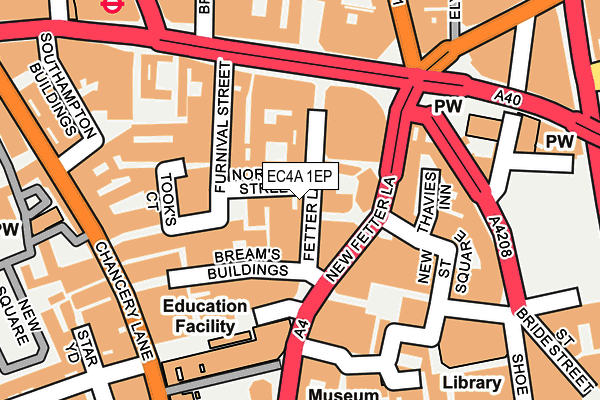 EC4A 1EP map - OS OpenMap – Local (Ordnance Survey) EC4A 1EP map - OS OpenMap – Local (Ordnance Survey)
