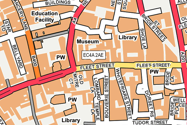 EC4A 2AE map - OS OpenMap – Local (Ordnance Survey) EC4A 2AE map - OS OpenMap – Local (Ordnance Survey)