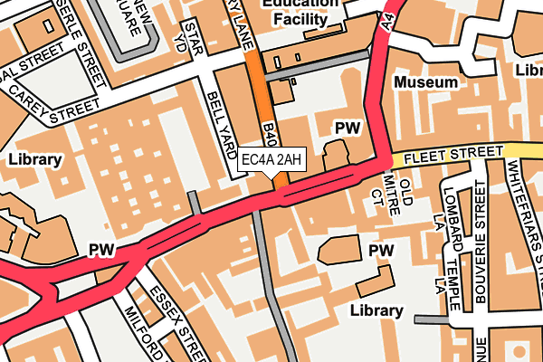 EC4A 2AH map - OS OpenMap – Local (Ordnance Survey) EC4A 2AH map - OS OpenMap – Local (Ordnance Survey)