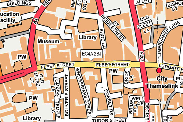 EC4A 2BJ map - OS OpenMap – Local (Ordnance Survey) EC4A 2BJ map - OS OpenMap – Local (Ordnance Survey)