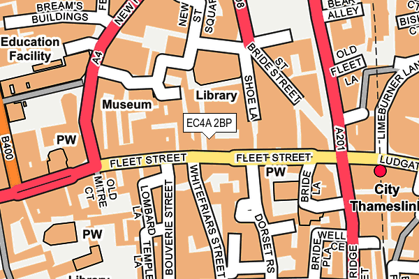 EC4A 2BP map - OS OpenMap – Local (Ordnance Survey) EC4A 2BP map - OS OpenMap – Local (Ordnance Survey)