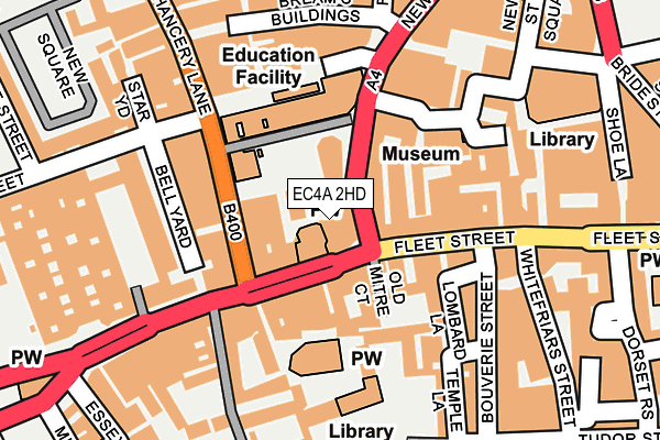EC4A 2HD map - OS OpenMap – Local (Ordnance Survey) EC4A 2HD map - OS OpenMap – Local (Ordnance Survey)