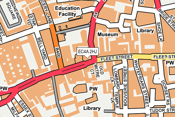 EC4A 2HJ map - OS OpenMap – Local (Ordnance Survey) EC4A 2HJ map - OS OpenMap – Local (Ordnance Survey)