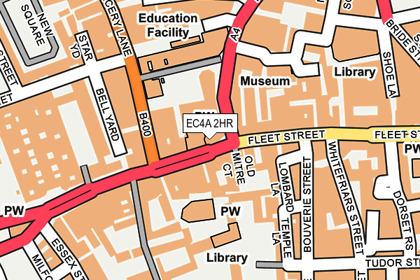EC4A 2HR map - OS OpenMap – Local (Ordnance Survey) EC4A 2HR map - OS OpenMap – Local (Ordnance Survey)