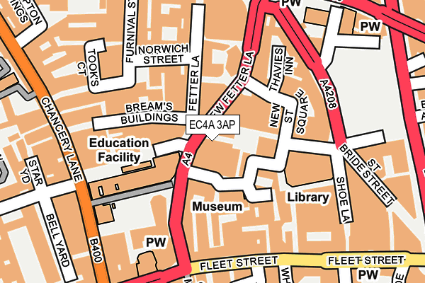 EC4A 3AP map - OS OpenMap – Local (Ordnance Survey) EC4A 3AP map - OS OpenMap – Local (Ordnance Survey)