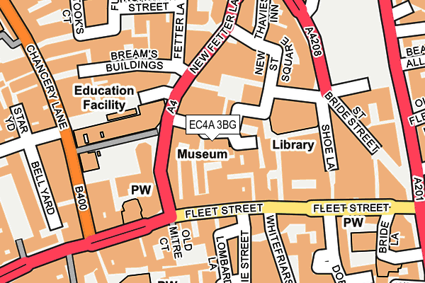 EC4A 3BG map - OS OpenMap – Local (Ordnance Survey) EC4A 3BG map - OS OpenMap – Local (Ordnance Survey)
