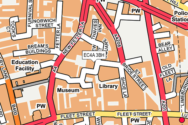 EC4A 3BH map - OS OpenMap – Local (Ordnance Survey) EC4A 3BH map - OS OpenMap – Local (Ordnance Survey)