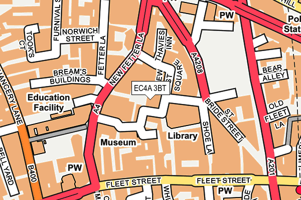 EC4A 3BT map - OS OpenMap – Local (Ordnance Survey) EC4A 3BT map - OS OpenMap – Local (Ordnance Survey)