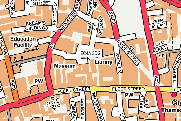 EC4A 3DG map - OS OpenMap – Local (Ordnance Survey) EC4A 3DG map - OS OpenMap – Local (Ordnance Survey)