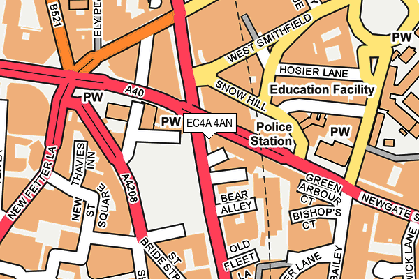 EC4A 4AN map - OS OpenMap – Local (Ordnance Survey) EC4A 4AN map - OS OpenMap – Local (Ordnance Survey)