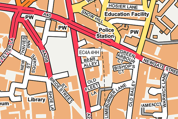 EC4A 4HH map - OS OpenMap – Local (Ordnance Survey) EC4A 4HH map - OS OpenMap – Local (Ordnance Survey)