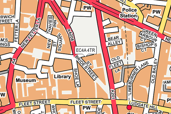 EC4A 4TR map - OS OpenMap – Local (Ordnance Survey) EC4A 4TR map - OS OpenMap – Local (Ordnance Survey)