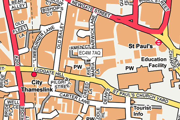 EC4M 7AQ map - OS OpenMap – Local (Ordnance Survey) EC4M 7AQ map - OS OpenMap – Local (Ordnance Survey)