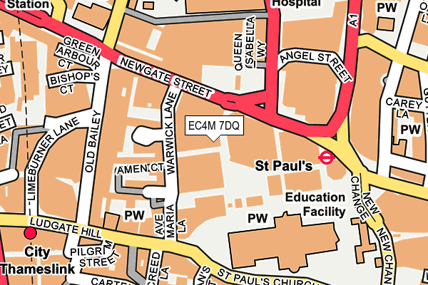EC4M 7DQ map - OS OpenMap – Local (Ordnance Survey) EC4M 7DQ map - OS OpenMap – Local (Ordnance Survey)
