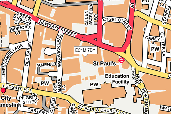 EC4M 7DY map - OS OpenMap – Local (Ordnance Survey) EC4M 7DY map - OS OpenMap – Local (Ordnance Survey)