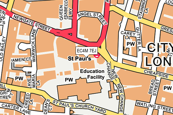 EC4M 7EJ map - OS OpenMap – Local (Ordnance Survey) EC4M 7EJ map - OS OpenMap – Local (Ordnance Survey)