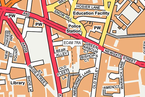 EC4M 7RA map - OS OpenMap – Local (Ordnance Survey) EC4M 7RA map - OS OpenMap – Local (Ordnance Survey)