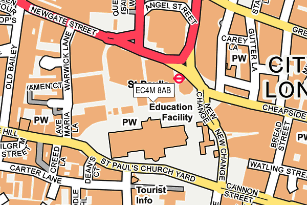EC4M 8AB map - OS OpenMap – Local (Ordnance Survey) EC4M 8AB map - OS OpenMap – Local (Ordnance Survey)