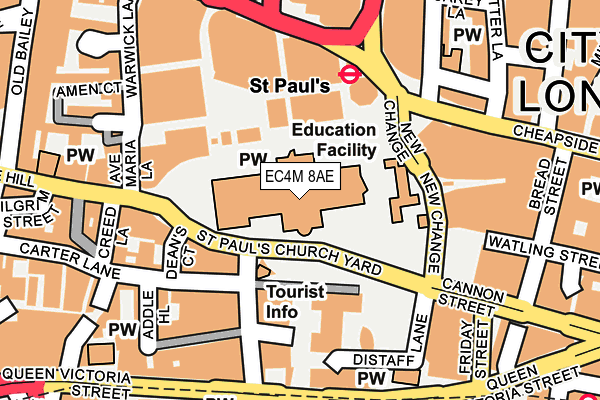 EC4M 8AE map - OS OpenMap – Local (Ordnance Survey) EC4M 8AE map - OS OpenMap – Local (Ordnance Survey)