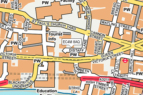 EC4M 8AQ map - OS OpenMap – Local (Ordnance Survey) EC4M 8AQ map - OS OpenMap – Local (Ordnance Survey)