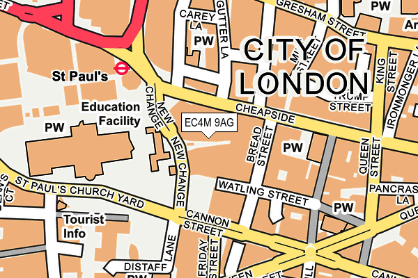 EC4M 9AG map - OS OpenMap – Local (Ordnance Survey) EC4M 9AG map - OS OpenMap – Local (Ordnance Survey)