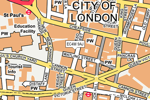 EC4M 9AJ map - OS OpenMap – Local (Ordnance Survey) EC4M 9AJ map - OS OpenMap – Local (Ordnance Survey)